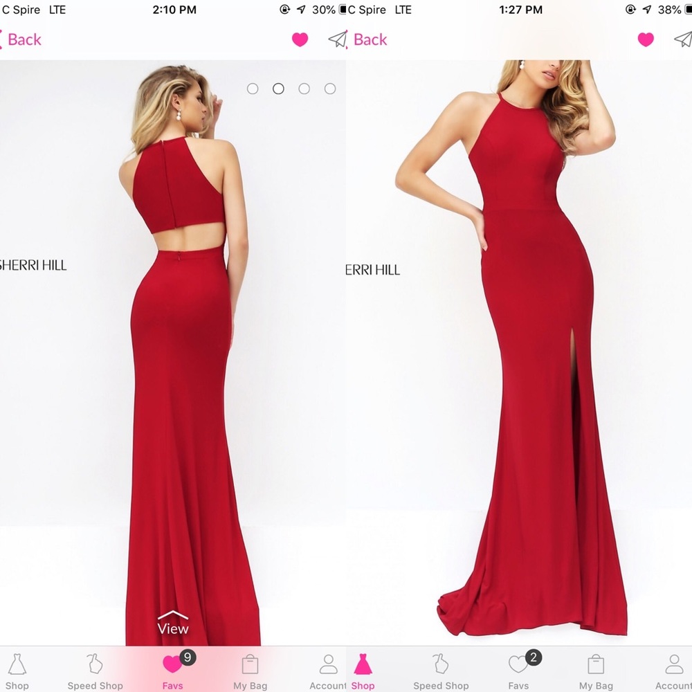 Sherri Hill prom dress.